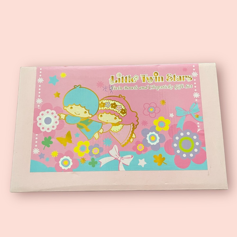 Sanrio Little Twin Star Ceramic Bowls & Chopsticks Set (2013)
